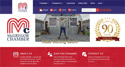 Desktop Screenshot of mcgregorchamber.com